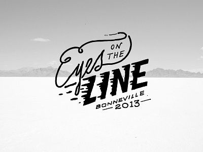 Eyes On The Line Logo 1 bonneville documentary film logo motorcycle racing