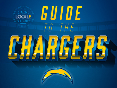 WIP Guide To The SD Chargers Header 3d type bolts chargers football gold masculine metal nfl sports