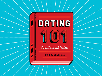 Dating 101 | When You're A Stranger book dating guide icon manual text book vector
