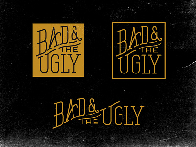 Bad & The Ugly Logo Mockups 3 band branding custom font logo typography