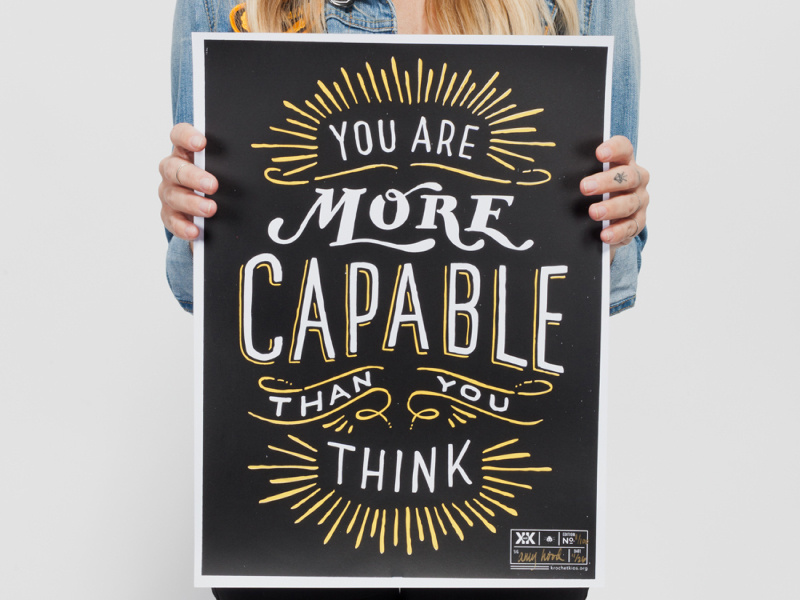 More capable krochet kids poster