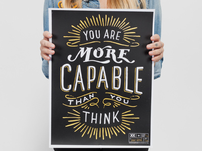 "More Capable" Krochet Kids Poster