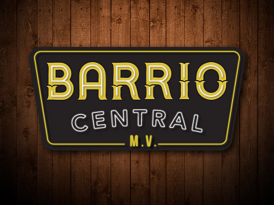 Barrio Central Logo - Neon Sign