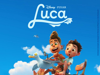 Unchosen Disney and Pixar's Luca Movie Title Treatments branding custom lettering custom type disney hoodzpah logo logo design movie logo pixar type design
