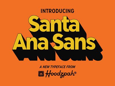 Santa Ana Sans font font design hoodzpah retro sans serif type type design typeface