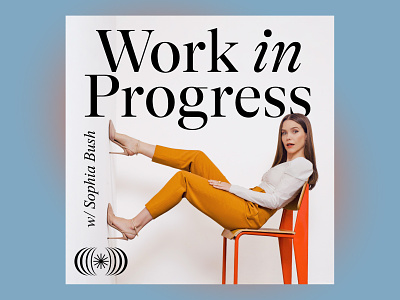 Work in Progress Rebrand podcast design podcast logo podcast branding logo design rebrand brand identity vector design hoodzpah po branding logo graphic design
