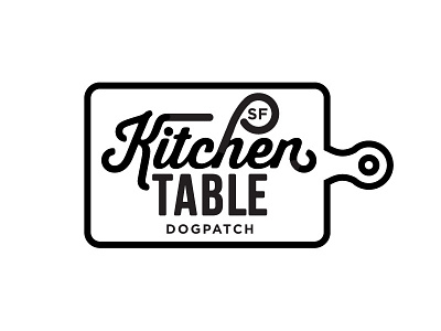 Kitchen Table Sf Logo A branding cooking food fresh logo organic restaurant script typography