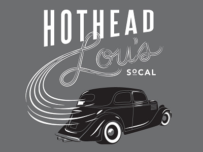 Hothead Lous Burnout Tee car classic hotrod smoke speed vintage