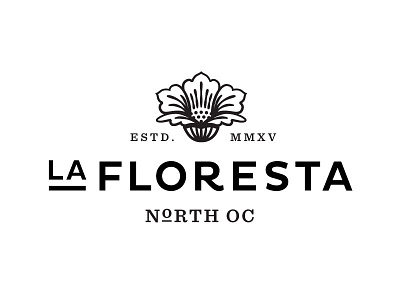 La Floresta Logo A branding elegant flower logo modern