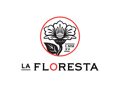 La Floresta logo C branding flower hoodzpah logo mall responsive logo shopping center