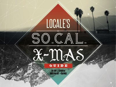 LOCALE X-Mas Guide 2 california christmas design editorial graphic design guide layout magazine orange county