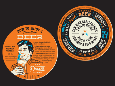 Docent Coasters by Amy Hood for Hoodzpah on Dribbble