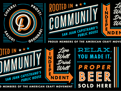 Docent Billboard beer billboard brewery cheers mural retro signage typography vintage