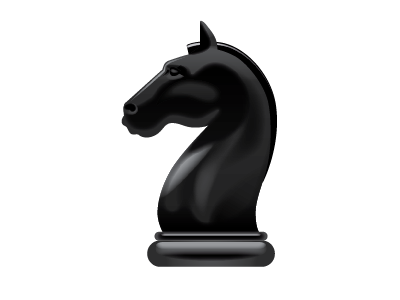 Wayland Logo Icon Mockup black chess design horse icon knight logo stallion vector