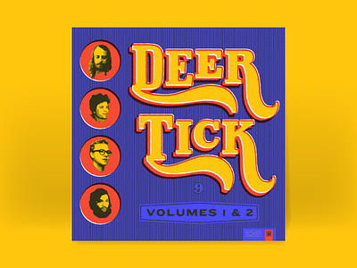 10x17 - 9. Deer Tick 10x17 album album art country halftone hoodzpah retro vintage