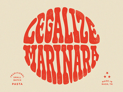 Legalize Marinara Lettering