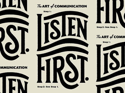Listen First... The Art of Communication