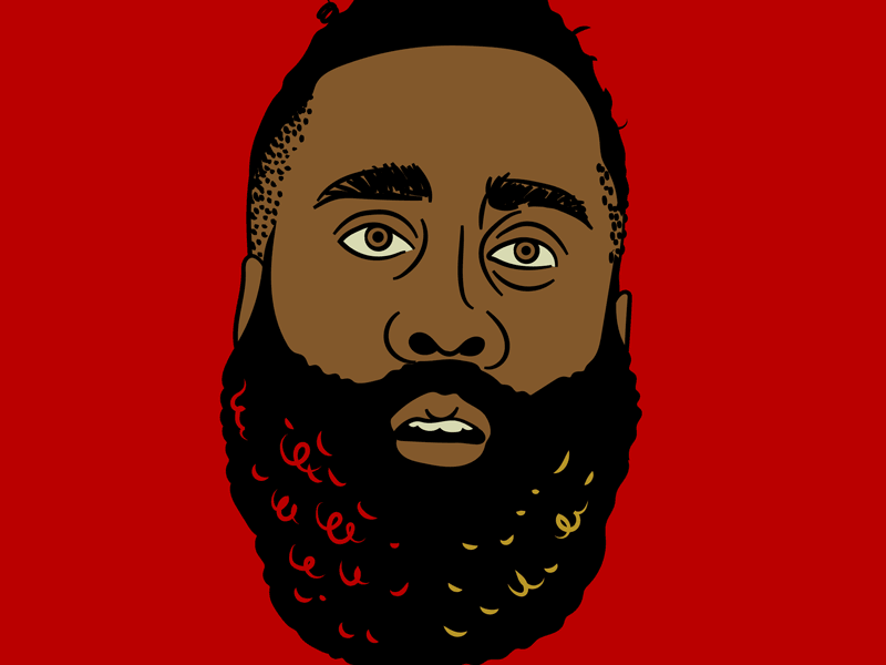 James Harden Extended Eye Roll animated gif basketball eye roll hoodzpah james harden nba sports