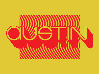 Austin Goodtype Workshop Dribbble bright geometric lettering psychadelic retro wavy