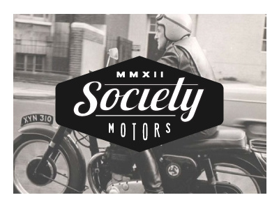 Society Motors C badge brand branding lightning bolt logo motorcycle motorcycles motors retro seal vintage