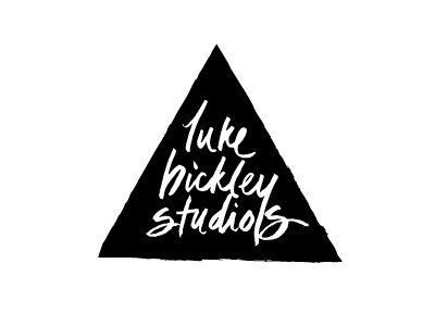 Luke Bickley B branding gritty grunge hand drawn logo producer script studios trash type videographer