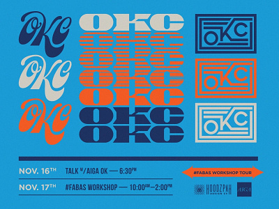 OKC - Freelancing Workshop! 80s event hoodzpah lettering oklahoma city retro script typography workshop