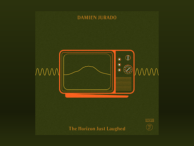 10x18: #7 Damien Jurado - The Horizon Just Laughed 10x18 album mt rainier retro sound waves tv vintage