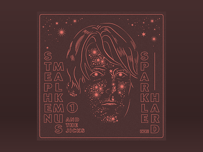 10x18: #1 Stephen Malkmus and The Jicks - Sparkle Hard 10x18 album album art hoodzpah man night portrait sky sparkle stardust stars