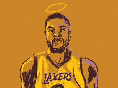 Lance Stephenson - Unlikely Guitar Hero basketball halo hoodzpah illustration lakers nba portrait sketch sports