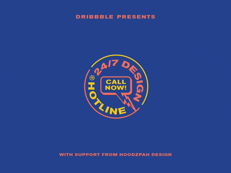 Design Hotline is LIVE! animated gif gif hoodzpah hotline merchant phone promo seal swag tee
