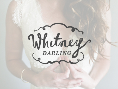 Whitney Darling logo mockup 1 branding bridal delicate drawn feminine girly hand logo photography script serif wedding