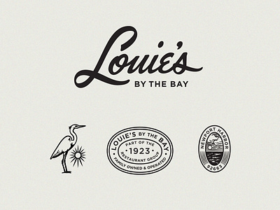 Louies By The Bay Restaurant Branding