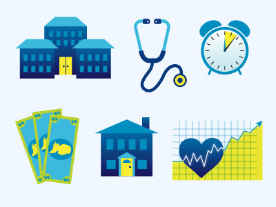 Health Care Senior Care Icons corporate graphic healthcare icons illustration medical symbols vector