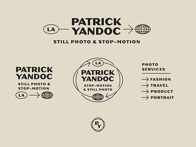 Patrick Yandoc Unchosen Logo System 2 arrows globe hoodzpah identity system logo seal secondary marks travel visual identity