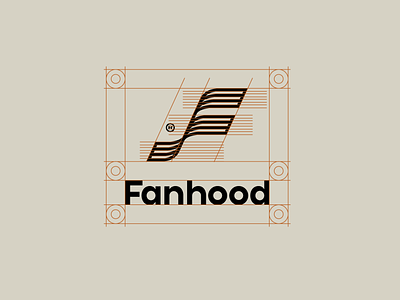 Fanhood Logo Spacing branding design clear space guides hoodzpah logo spacing visual identity