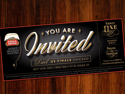 Special Event Ticket 1920s 20s beer invite opulent prohibition retro ticket vintage