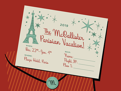 Home Alone Holiday Vacation Invite card christmas font holiday home alone hoodzpah invitation invite paris script winter