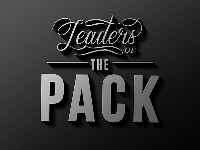 Leaders Of The Pack cinema film font retro title card type type porn typography vintage