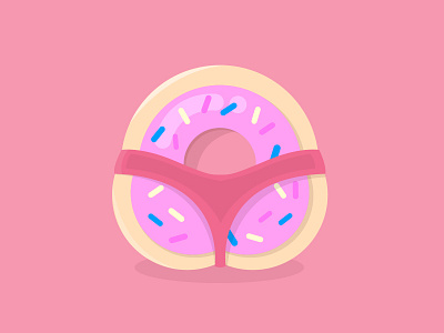 String Donut illustration logo vector