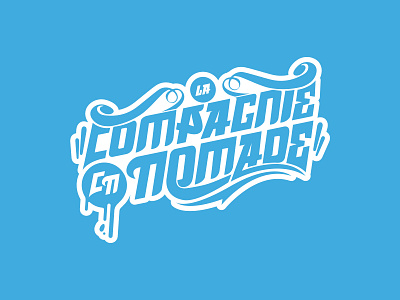 La Compagnie Nomade branding flat logo vector