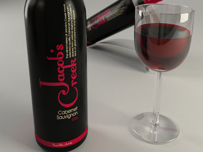 Jacob's Creek Bottle identity logo redesign wine