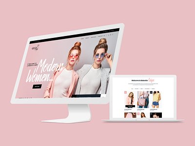 Fashion branding design home page ui homepage typography web web design