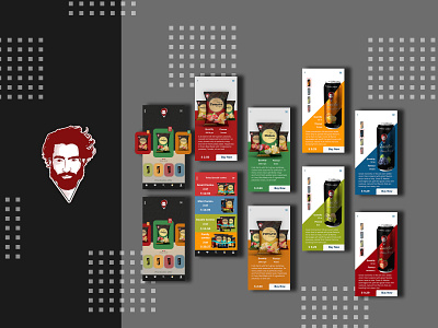 Lucifer Energy Drink & chips (UI Design) app branding design ecommerce app food and drink illustration logo mobile app design product product design ui uidesign ux
