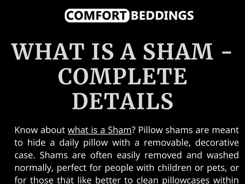 What is a Sham Complete Details by stevenbosch on Dribbble