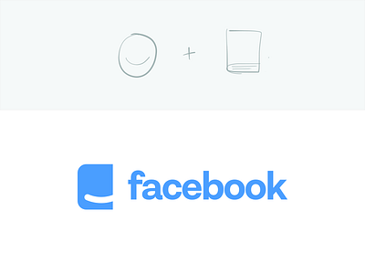 Facebook logo Concept branding concept facebook logo logo design