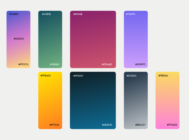 Gradients by Esini De Silva on Dribbble