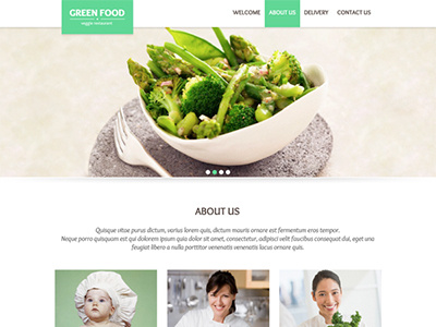 Green Food website about food green order restaurant vegan veggie website