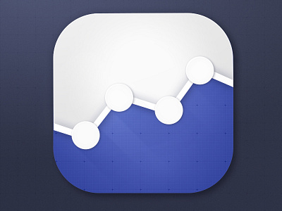Dashboard Icon app chart clean dashboard design flat icon iphone material shadow soft software
