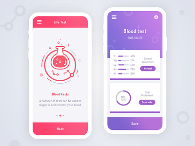 Life test - blood test app