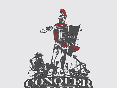 CoD main logo animal battlefield branding catapult centurion combat design elephant general gladius illustration logo praetorian roman shield skull skulls sword vector war